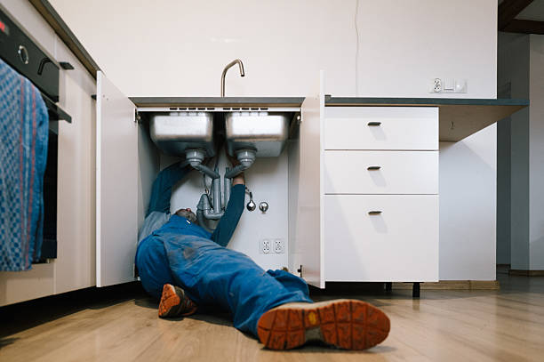 Professional Drain Cleaning technician working in Claremont, NC